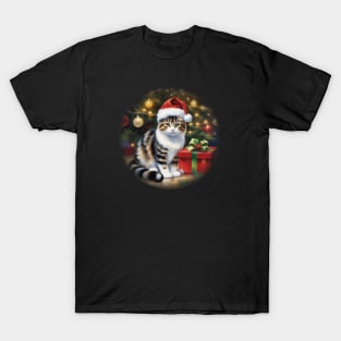 Cats For Everybody Christmas Cats Meow Christmas T-Shirt T-Shirt